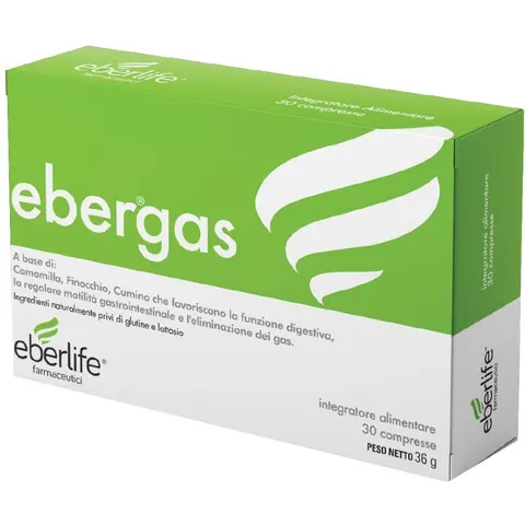 eberlife farmaceutici Ebergas 30 Compresse – immagine 3