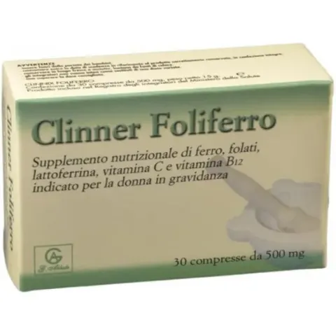 ABBATE A&V PHARMA Srl CLINNER Foliferro 30 Cpr – immagine 2