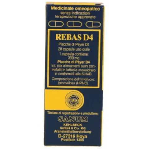 Sanum-Kehlbeck Rebas D4 20 Capsule – immagine 2