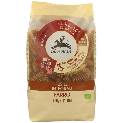Alce Nero Alce Fusilli Integrali 100% Farro Bio – immagine 3
