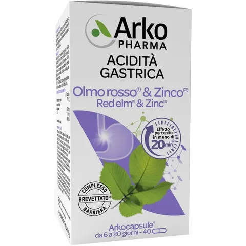 arkofarm Arkocps olmo rosso & zinco 40 capsule – immagine 2