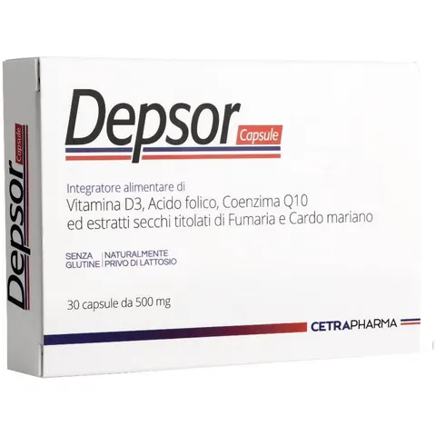 cetra pharma Depsor 30 Capsule 500mg – immagine 3