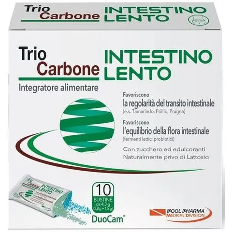 POOL PHARMA Srl Triocarbone Intestino 10 Bustine – immagine 2
