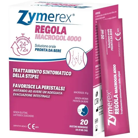 zymerex Regola Macrogol 4000 20 Bustine da 20 ml – immagine 3