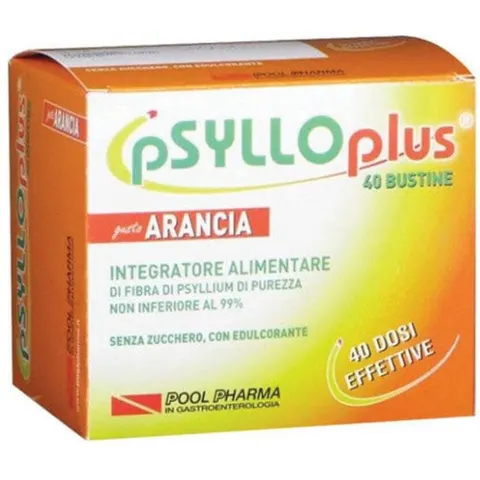 Pool Pharma Psyllo Plus Arancia 40 Bustine – immagine 2