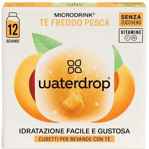 Waterdrop Ice Tea Pesca 12 Cubetti – immagine 3