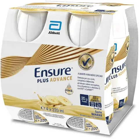 Ensure Abbott Plus Advance Banana 4x220ml – immagine 3