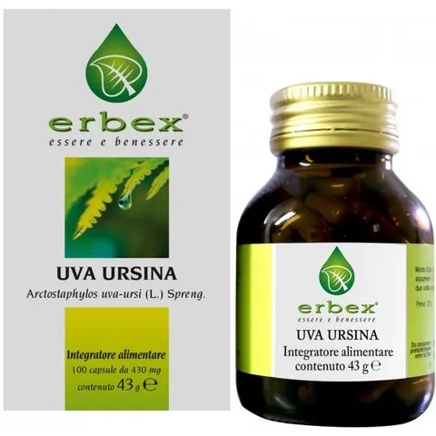 Erbex Uva Ursina 100 Capsule 430Mg – immagine 3