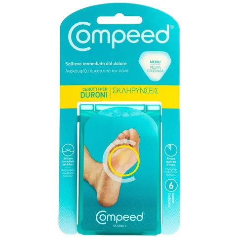compeed Cerotti Per Duroni Medio 6 Pezzi – immagine 3