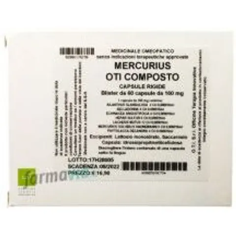 OTI Srl Mercurius Composto 60 Capsule – immagine 2