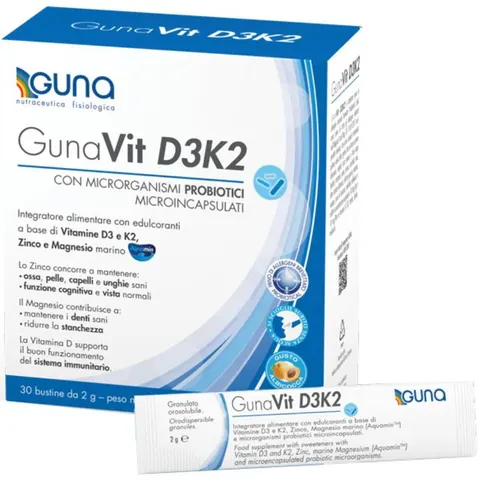 guna vit D3K2 30 Bustine 2g – immagine 3