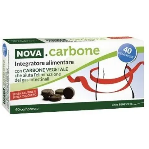 Nova Argentia Nova Carbone Vegetale 40 Compresse – immagine 4