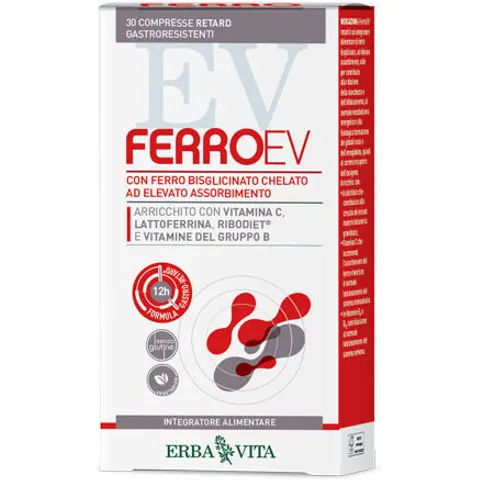 Erba Vita Ferro Ev Retard 30 Compresse – immagine 3