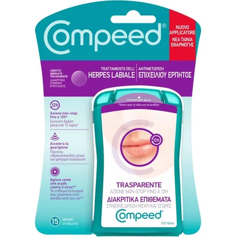 compeed Herpes Cerottini Trasparenti 15 Patch Con Applicatore – immagine 5