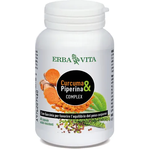 Erba Vita Curcuma & Piperina Complex 60 Capsule – immagine 3