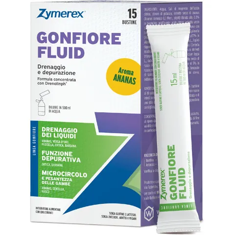 Zymerex Gonfiore Fluid 15 Bustine – immagine 5