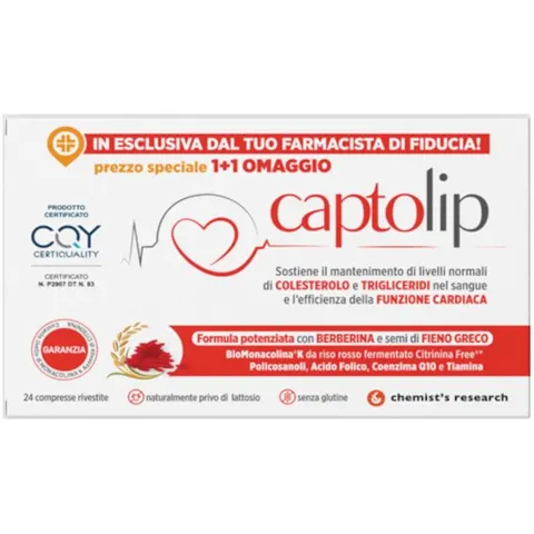 CHEMIST'S RESEARCH Srl CAPTOLIP 24 Cpr – immagine 2
