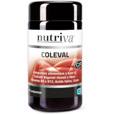 Cabassi(Nutriva) Nutriva Coleval Integratore Colesterolo E Trigliceridi 60 Cpr – immagine 2