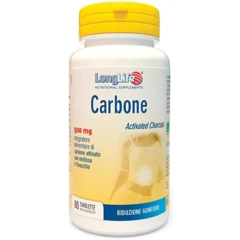 LONGLIFE Srl Longlife, Carbone, 80 Compresse – immagine 2