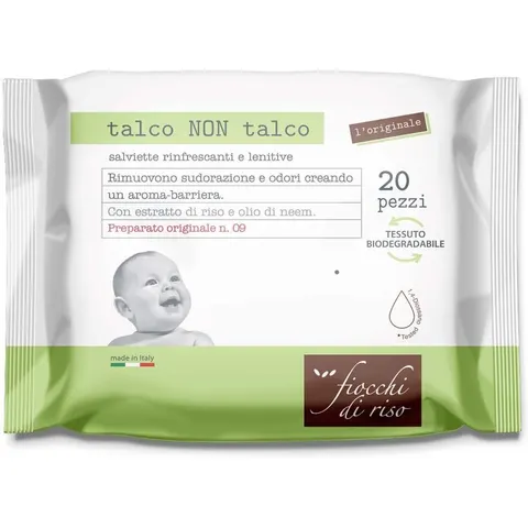 fiocchi di riso Talco Non Talco Salviette 20 pezzi – immagine 5
