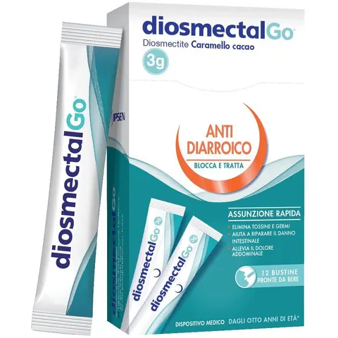 Mayoly DiosmectalGo 12 Stick Caramello Cacao Diosmectite – immagine 4