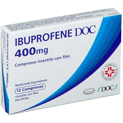 DOC GENERICI Srl Ibuprofene DOC 400 mg, 12 Compresse – immagine 3