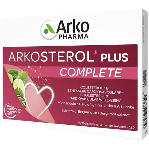 Arkopharma Arkosterol Plus Complete Integratore per Colesterolo 30 Compresse – immagine 3