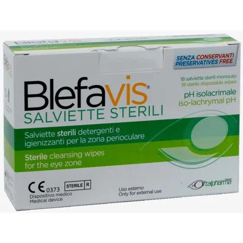 OFTALPHARMA Srl Blefavis, 18 salviette sterili – immagine 2