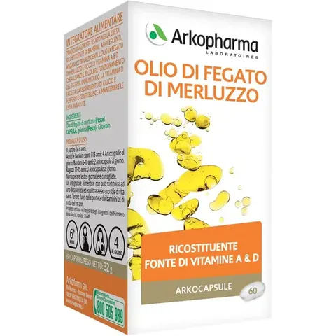 Arkopharma Olio Di Merluzzo 60 Capsule – immagine 2