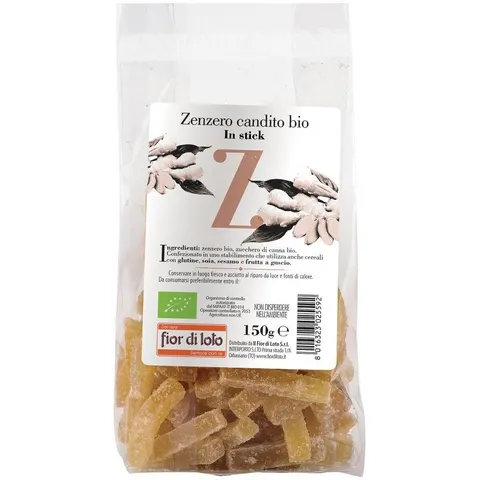 Biotobio Zenzero Candito Stick Bio 150g – immagine 3