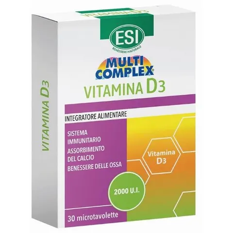 multicomplex Esi Vitamina D3 Integratore 30 Tavolette – immagine 4