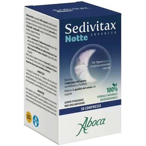 Aboca Sedivitax Notte Advanced 50 Compresse – immagine 3