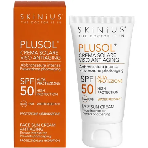 Skinius Plusol Crema Solare SPF50+ 50 ml – immagine 3