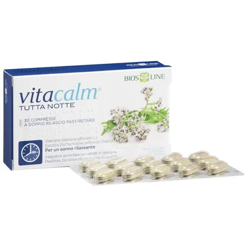 BIOS LINE SpA VitaCalm Tutta Notte, 30 Compresse – immagine 3