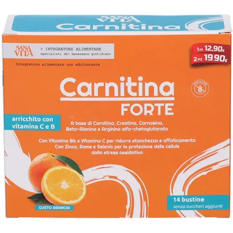sanavita Carnitina Forte 14 Bustine – immagine 2
