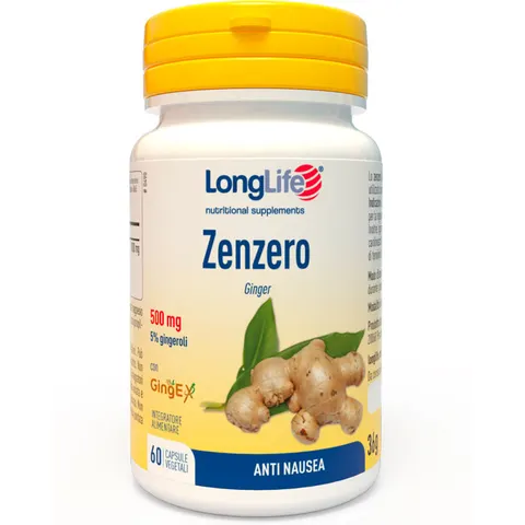 long life Longlife Zenzero 5% 60 Capsule – immagine 3