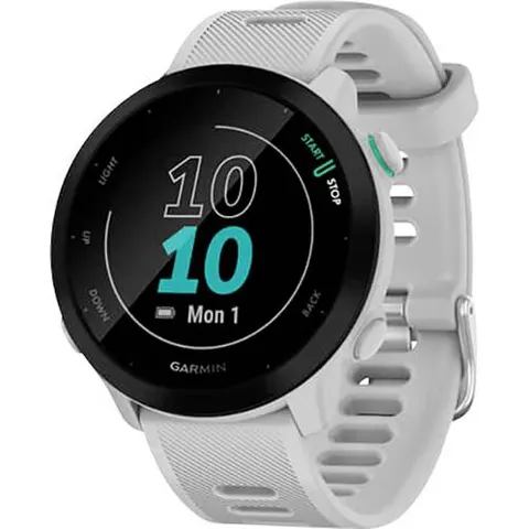 GARMIN Forerunner 55 Smartwatch steinweiß, schwarz – Bild 2