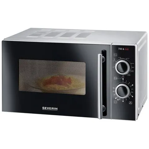 SEVERIN MW 7771 Mikrowelle 700 W silber – Bild 2