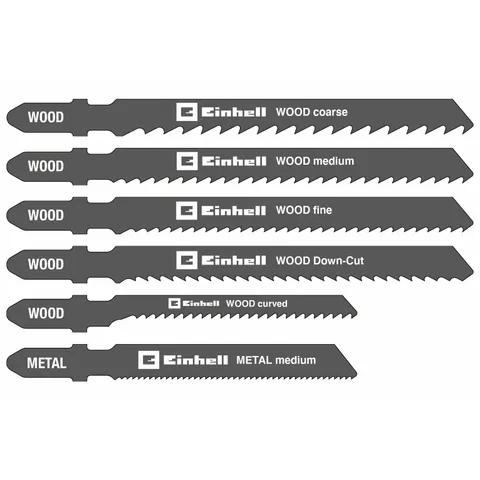 Einhell 10 Piece T-Shank Jigsaw Blade Set – image 2
