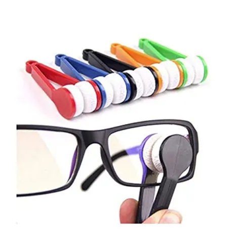 LASSUM 5 Pcs Mini Eyeglasses Cleaner Clips – Microfiber Spectacles Cleaning Tool – image 2