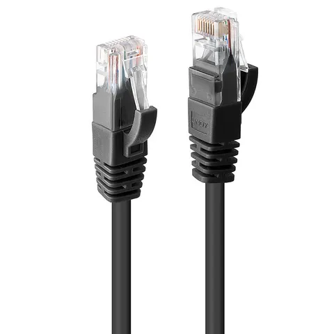 Lindy 15m Cat.6 U/UTP Network Cable. Black – image 2