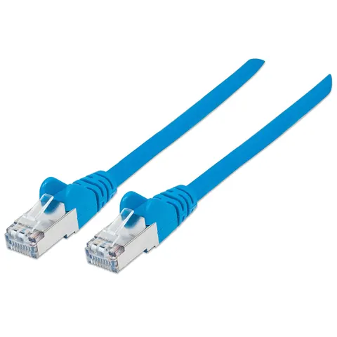 Intellinet Network Patch Cable. Cat6A. 0.5m. Blue. Copper. S/FTP. LSOH – image 2