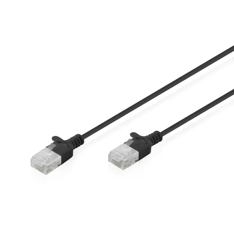Digitus CAT 6 U-UTP Slim patch cable. 0.5 m. black – image 2