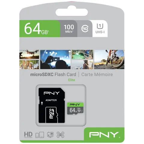 PNY Elite 64 GB MicroSDXC UHS-I Class 10 – image 2