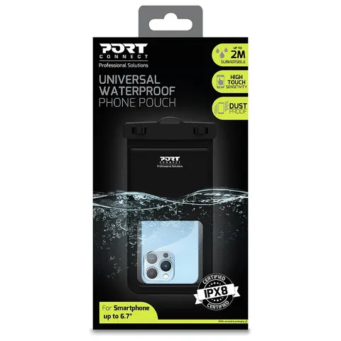 Port Designs Waterproof Smartphone Pouch - Black – image 2