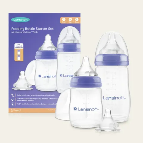 Lansinoh Feeding Bottle Starter Set – Natural – image 2