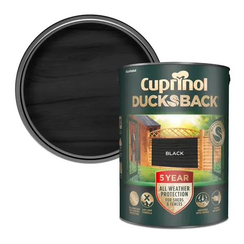 Cuprinol Black 5 Year Ducksback, 5L – image 3