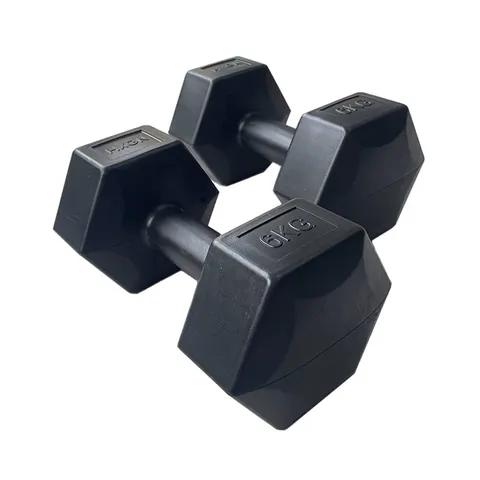 HXGN 2 x 6kg Hex Dumbbells – image 3