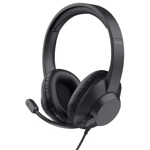 Trust Ayda Max Over-Ear USB PC Headset - Black – image 2