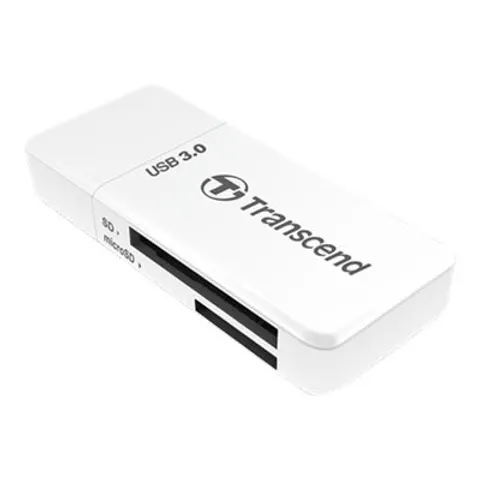Card Reader Transcend F5 USB3.0 SD/microSD Card Reader weiß – Bild 2